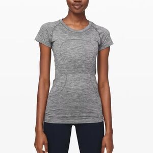 Gray Lululemon Short Sleeve Swiftly Tech